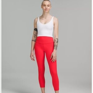 Lululemon Red Align 25 inch leggings size 6